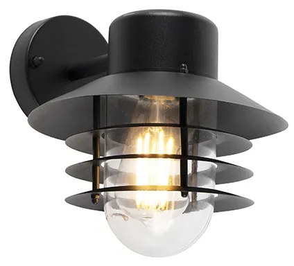 Lampada da parete per esterni moderna nera IP44 - Prato Down