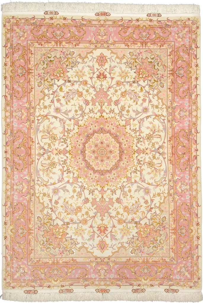 Tabriz Tappeto persiano 150x200 Beige (Iran) Annodato A Mano