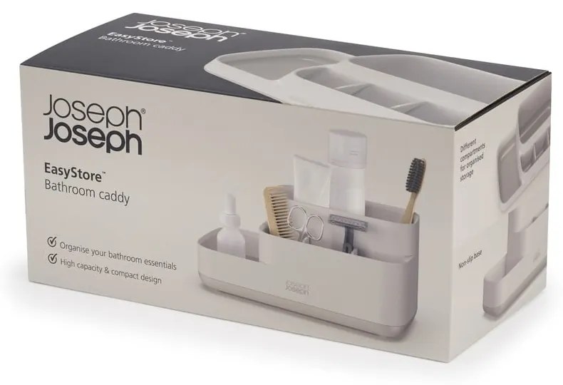 Organizzatore bagno beige EasyStore - Joseph Joseph