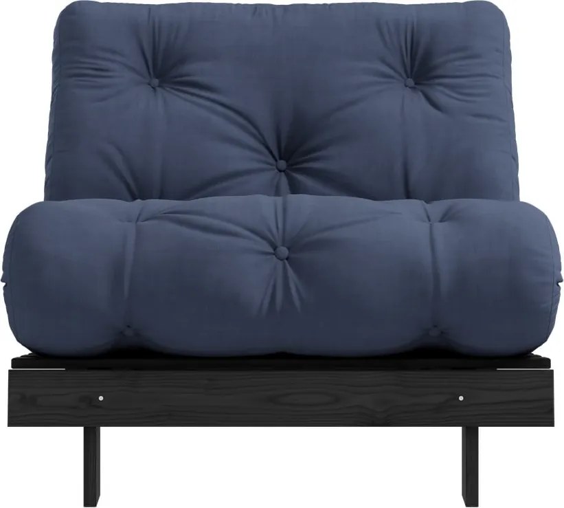 Poltrona blu scuro Roots Black Night - Karup Design