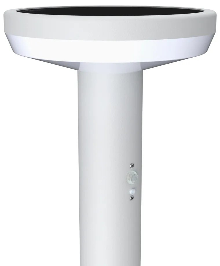 Paletto da giardino Solare Bianco 80cm con Sensore Mov. e Picchetto Colore Bianco Naturale 4.000K