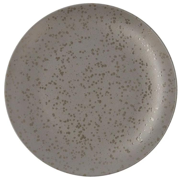 Piatto Piano Ariane Oxide Ceramica Grigio (Ø 24 cm) (6 Unità)