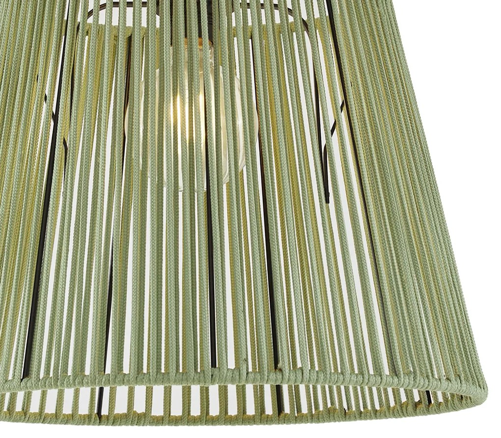 Plafoniera da esterno Japandi con corda verde IP54 - Jayla