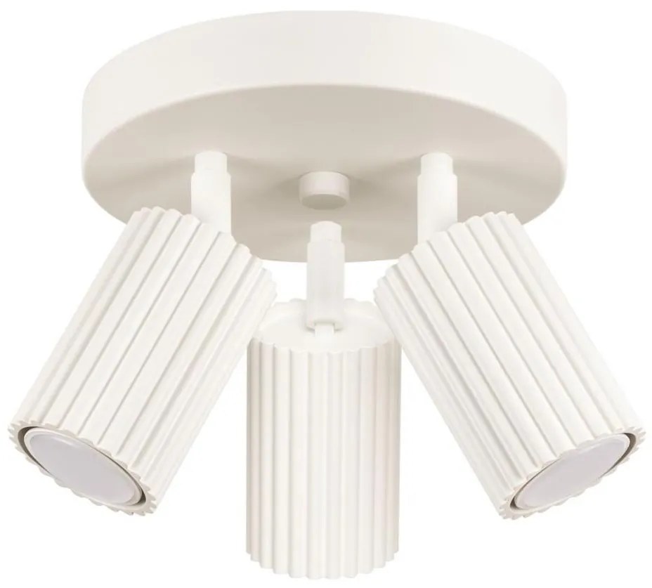 Sollux SL.1601 - Faretto KARBON 3xGU10/10W/230V color crema