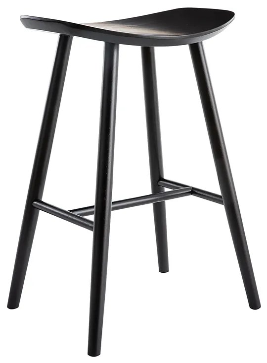 Sgabello da bar di design nero DEMORY