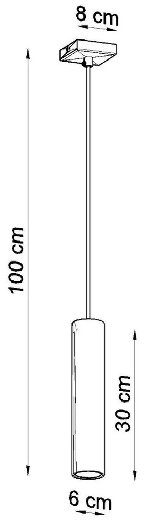 Lampada a Sospensione GU10 in Acciaio LAGOS 1