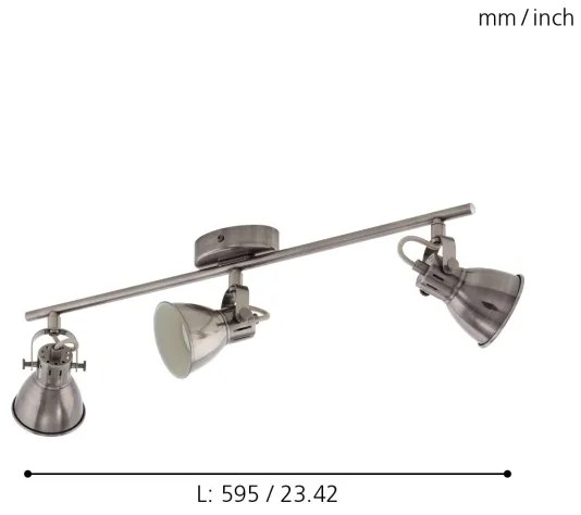 Eglo 96554 - Faretto LED SERAS 3xGU10/3,3W/230V