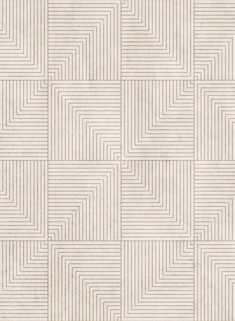 Coordonne Tapete Tetragonal - Cotton