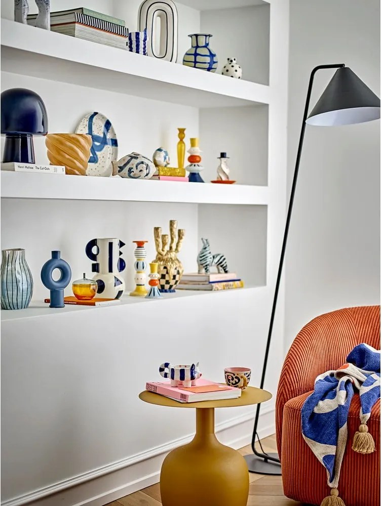 Poltrona in velluto a coste arancione Pradi - Bloomingville