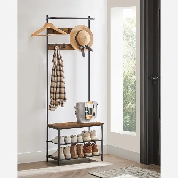 Appendiabiti da terra NAVOR, marrone/nero