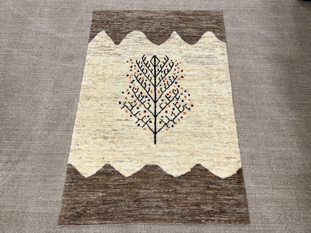 Gabbeh Tappeto 160 x 110 Beige (Iran) Annodato A Mano