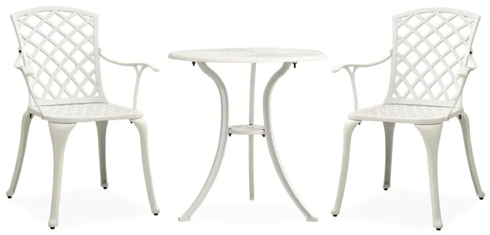 Set Da Bar 3 Pz İn Alluminio Pressofuso Bianco /