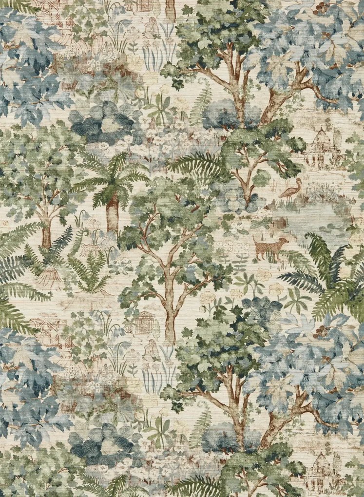 Sanderson Carta da parati The Stumpery - Fern