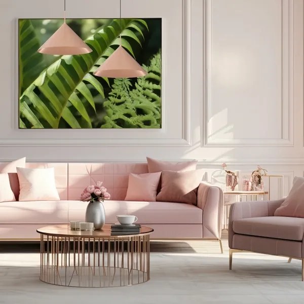 Lampada a sospensione su cavo CAPITAL, 1xGX53/15W/230V, Ø 46 cm, oro rosa