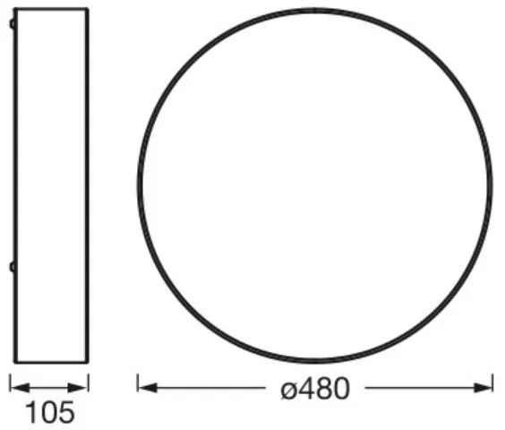 Ledvance - Plafoniera ORBIS PARIGI 3xE27/25W/230V marrone