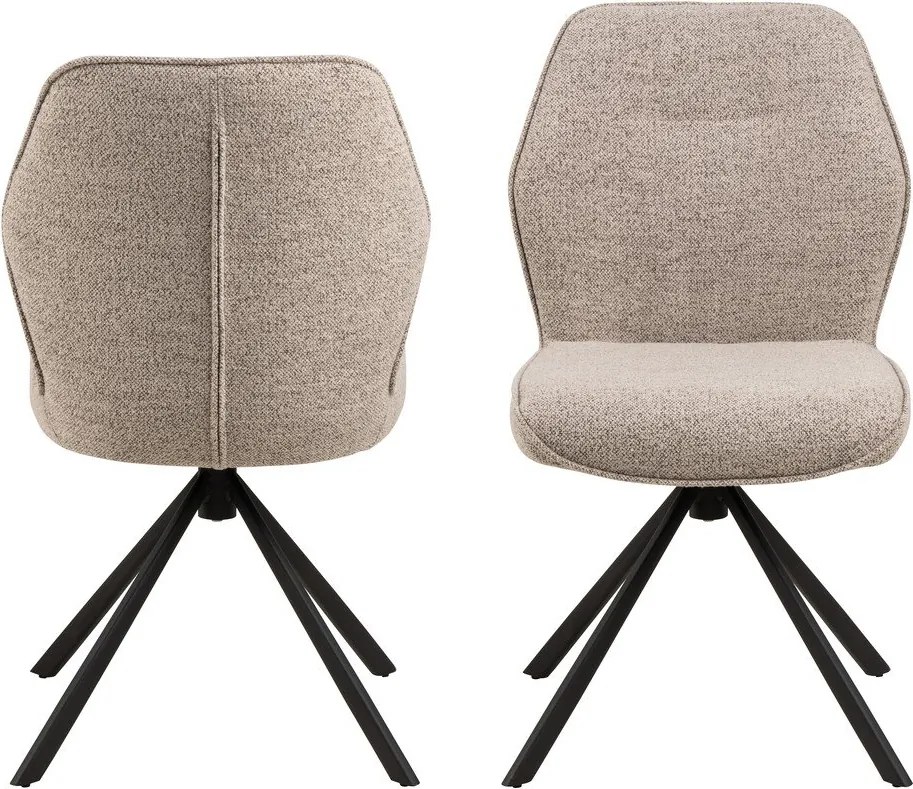 Sedie da pranzo color crema in set di 2 Aura - Actona