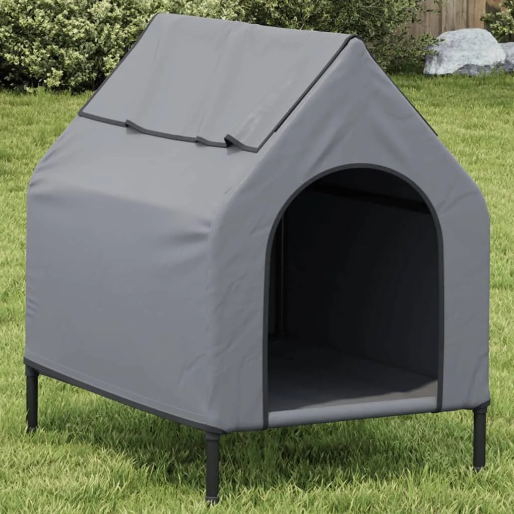 Cuccia Per Cani Grigio Chiaro İn Tessuto Oxford E Acciaio /