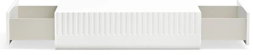 Tavolino bianco con 2 cassetti Doric - Teulat