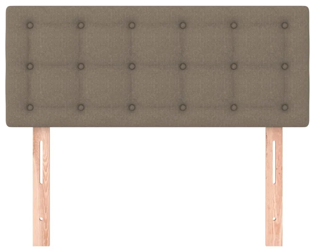 Testiera tortora 80x5x78/88 cm in tessuto
