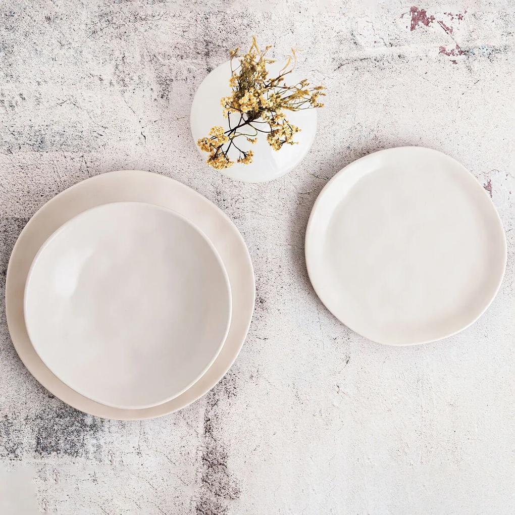 Piatto da pranzo Bidasoa Cosmos Bianco Ceramica 26 cm
