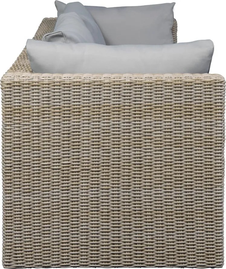 Set di mobili da giardino beige/marrone chiaro in rattan artificiale Modular – Unique Furniture