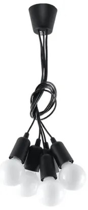 Lampadario a sospensione con filo DIEGO 5xE27/60W/230V