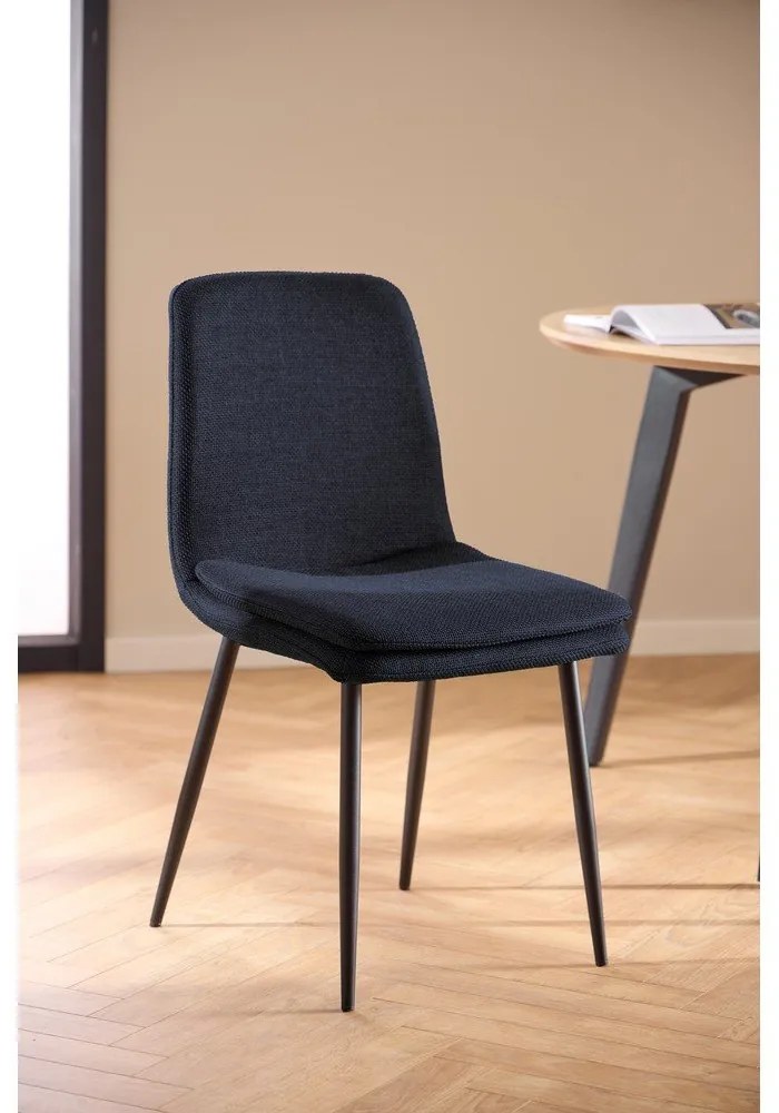 Sedia da pranzo blu scuro Becca – Actona