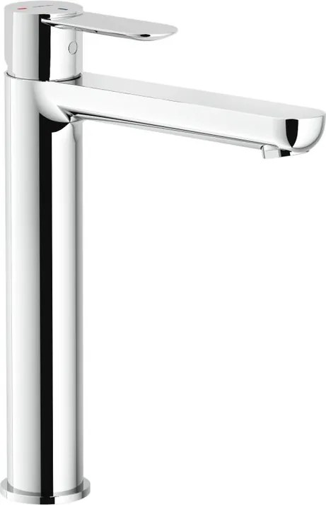 Rubinetto per lavabo getto laminare cristallino ABX cromato lucido NOBILI H 26.8 cm