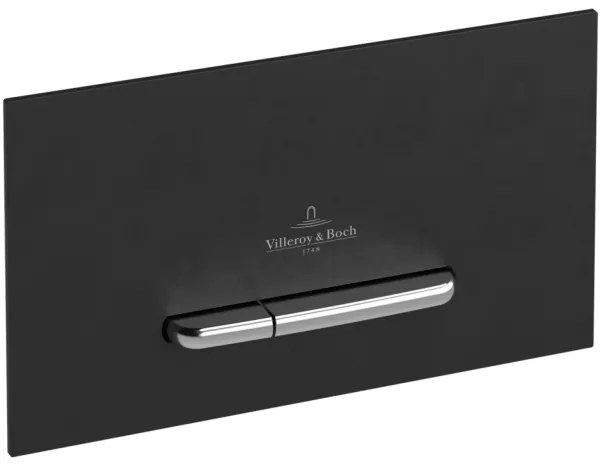 Villeroy & Boch 922169AN -Pulsante di scarico VICONNECT nero opaco/cromo opaco
