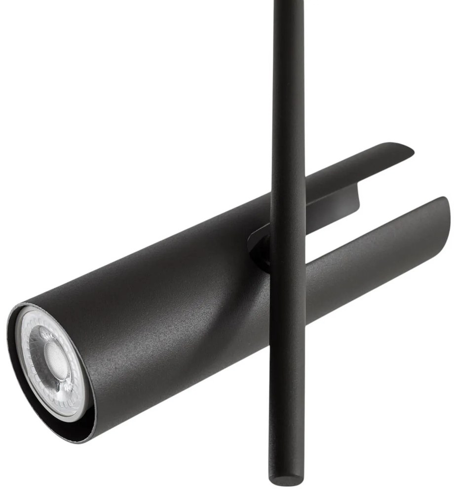 Faretto da soffitto Leda 3, verde oliva, a 3 luci, acciaio, altezza 76 cm SIGMA, dimmerabile, Verde, Soggiorno / Sala da pranzo, Metallo, Moderno, Faretto