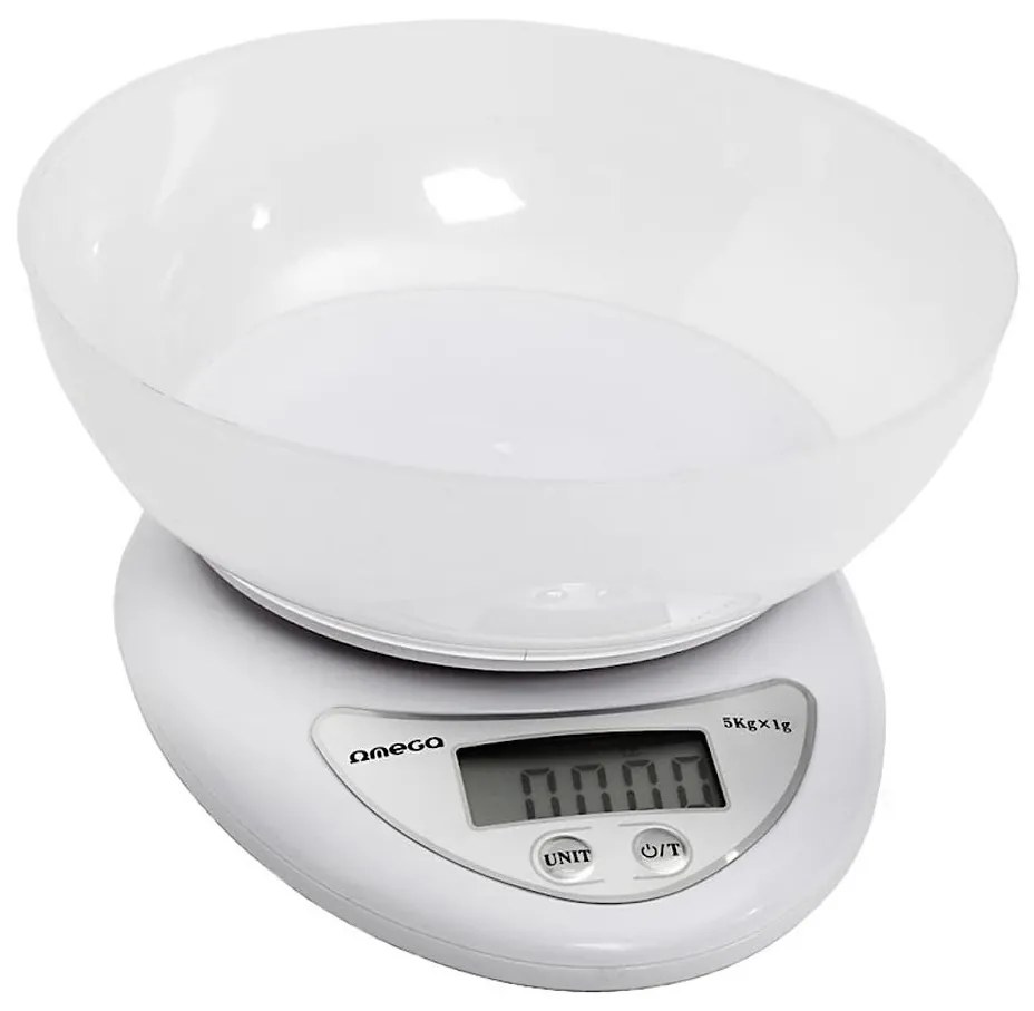 Bilancia da cucina digitale con un bowl 1xCR2032 bianco