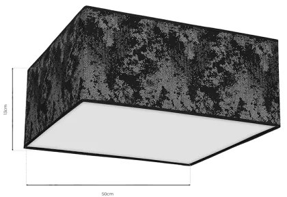 Plafoniera SATINO 3xE27/60W/230V nera/argento