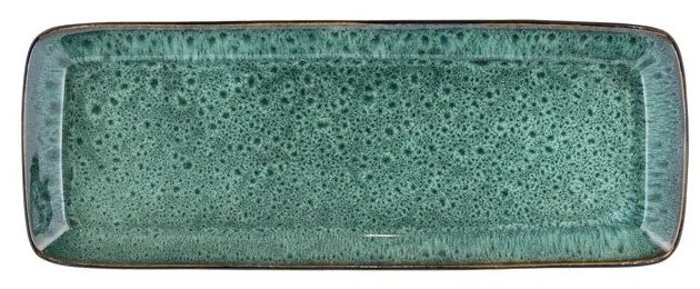 Vassoio vassoio di servizio in ceramica 14x38 cm Gastro Green/Black – Bitz