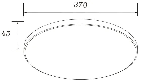 Zuma Line WM-C7300-S-G - Plafoniera da soffitto VERI LED, 32W, 230V, Ø 37 cm, dorata