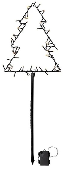 Eglo 411176 - Decorazione natalizia da esterno SPIKY LED/3xAA IP44 albero