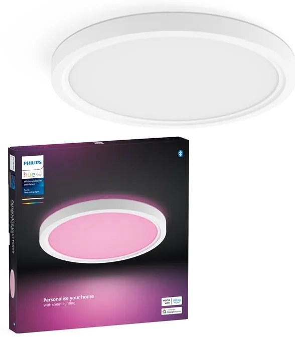 Plafoniera LED Tento White&Color Ambiance 30 cm WH IP20 cct da bianco caldo a bianco freddo con regolazione di temperatura, 2200 lumen PHILIPS HUE