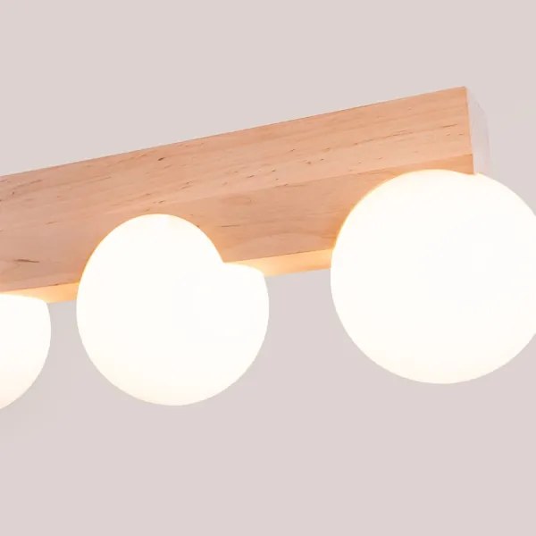 Sollux SL.1685 - Plafoniera BULBO 4xG9/8W/230V faggio/bianco