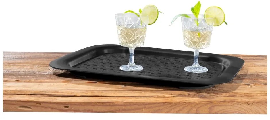Vassoio di servizio nero Black Outdoor Kitchen - Wenko