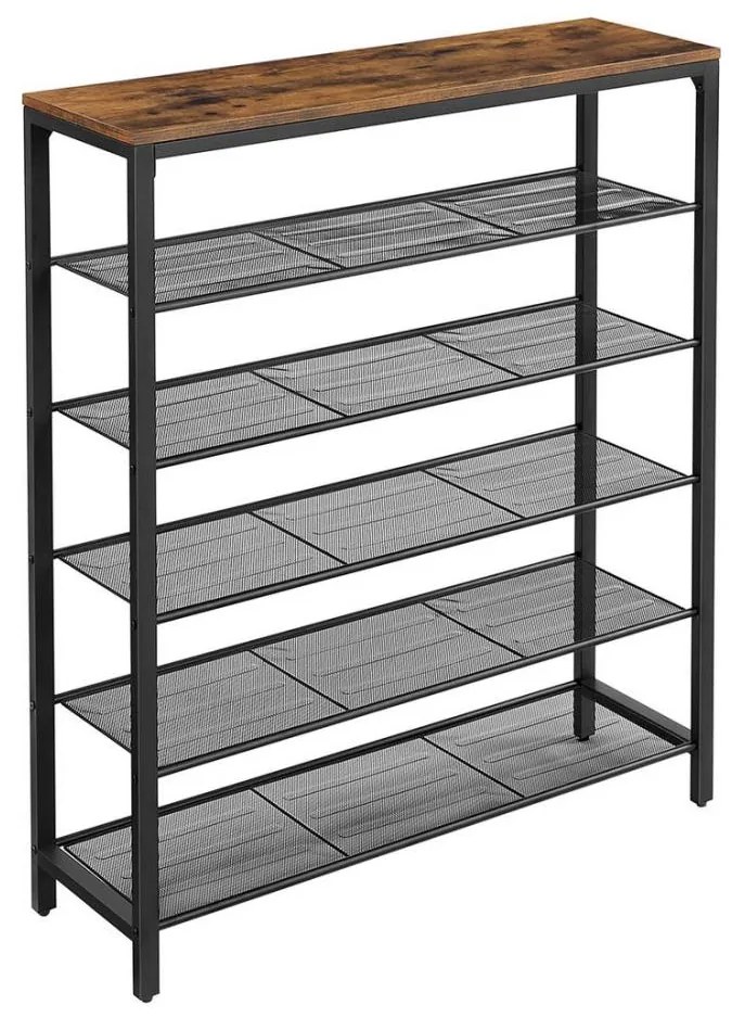 Scarpiera DAVOR marrone/nera