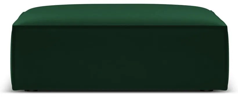 Poggiapiedi verde scuro con rivestimento in velluto Vanda – Mazzini Sofas