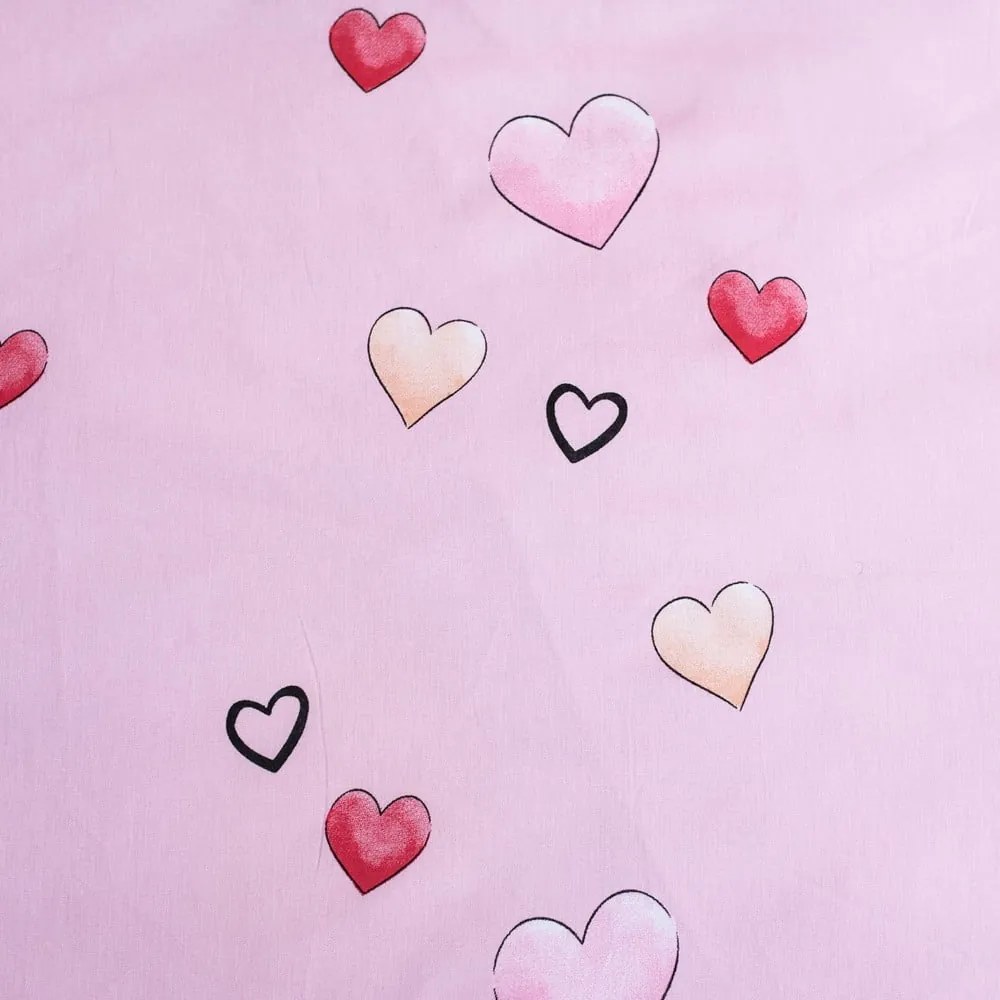 Set copripiumino e federa da bambini bianco/rosa in cotone per letto singolo 140x200 cm Minnie "White" – Jerry Fabrics