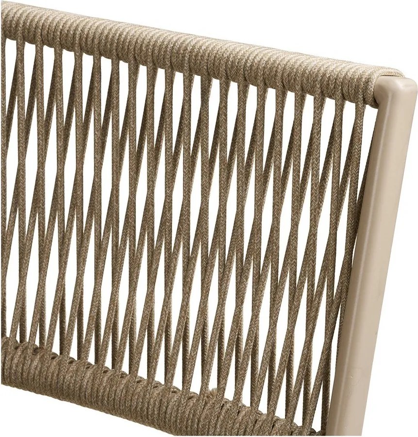 Set da pranzo da giardino beige in metallo per 2 persone Arcas – House Nordic