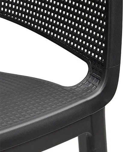 Sedie Da Esterno In Resina Design Moderno Con Braccioli Elisa Keter Grafite 4 Pezzi