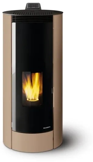 Stufa A Pellet Ecofire Ad Aria 8kw Con Struttura In Acciaio Caffellatte Palazzetti Melita 8