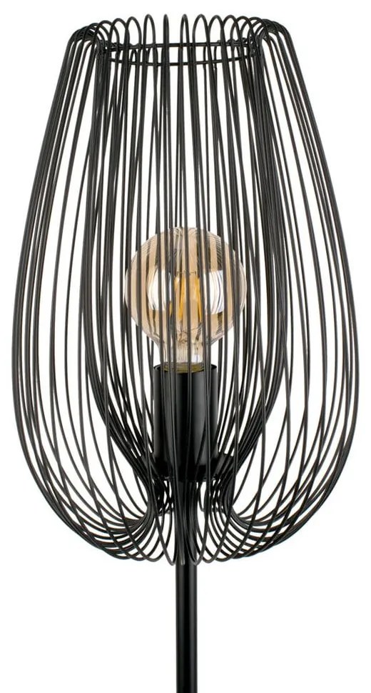 Lampada da terra nera, altezza 150 cm Lucid - Leitmotiv