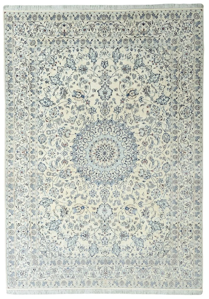 Nain Tappeto 360x260 Beige (Iran) Annodato A Mano