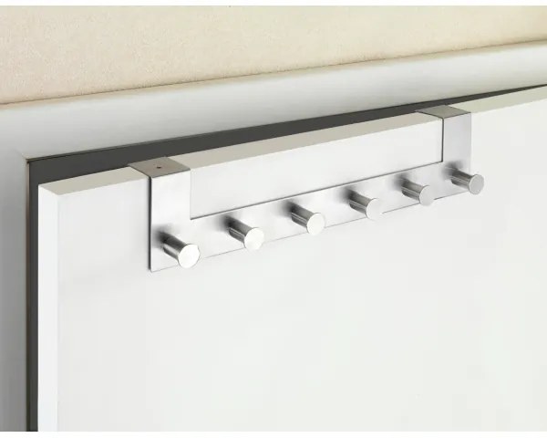 WENKO 22804100-Appendiabiti CELANO 39x11 cm inox/argento