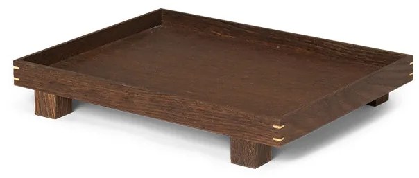 ferm LIVING - Bon Wooden Tray Small Smoked Oak ferm LIVING