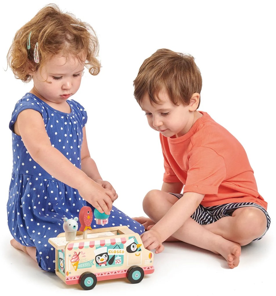 Tender Leaf - Furgone del gelataio in legno