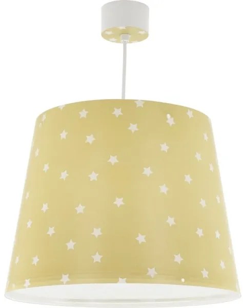 Dalber 82212A - Lampadario per bambini STAR LIGHT 1xE27/60W/230V giallo
